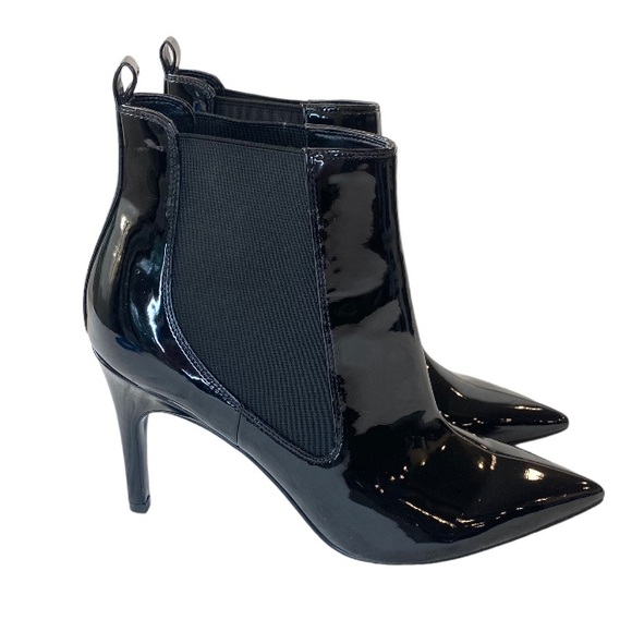Nine West Joliee Stiletto Patent Leather Ankle Boot - Picture 1 of 16